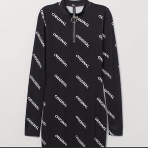 H&M long sleeve mini dress